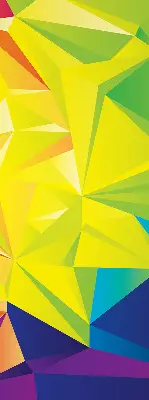Fenster rollo Buntes Origami-Muster