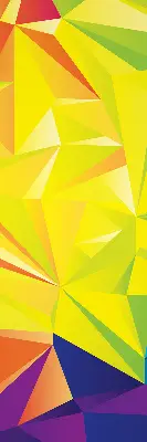Fenster rollo Buntes Origami-Muster