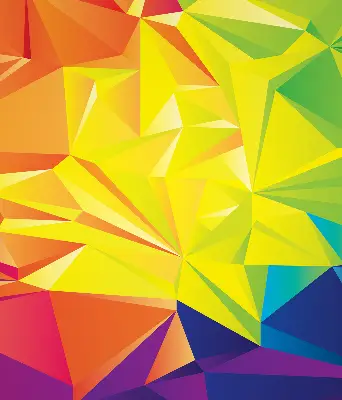 Fenster rollo Buntes Origami-Muster