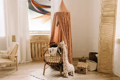 Rollo lichtundurchlässig Orange Linienmuster
