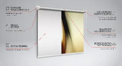 Verdunkelungsrollo Gelbe Abstraktion