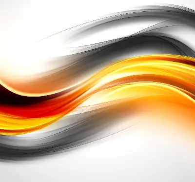 Verdunkelungsrollo Orangefarbene Wellen