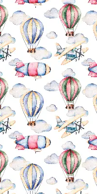 Rollo lichtundurchlässig Luftschiffe und Ballons
