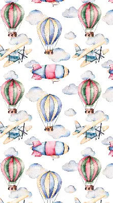 Rollo lichtundurchlässig Luftschiffe und Ballons