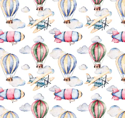 Rollo lichtundurchlässig Luftschiffe und Ballons