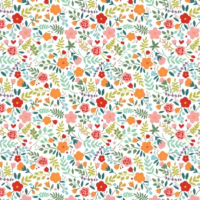 Verdunkelungsrollo Gemalte Blumen