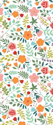 Verdunkelungsrollo Gemalte Blumen