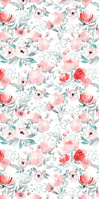 Fenster rollo Rosa Mohnblume