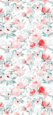 Fenster rollo Rosa Mohnblume