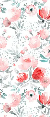 Fenster rollo Rosa Mohnblume