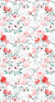 Fenster rollo Rosa Mohnblume
