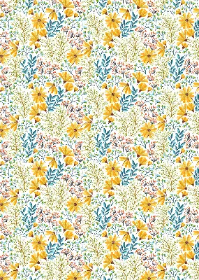 Rollo lichtundurchlässig Blumen