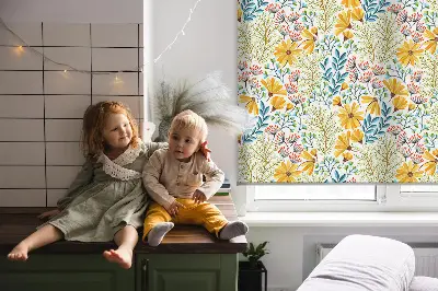 Rollo lichtundurchlässig Blumen
