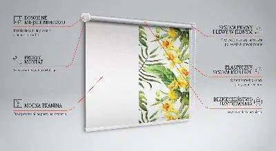 Verdunkelungsrollo Gelbe Blume