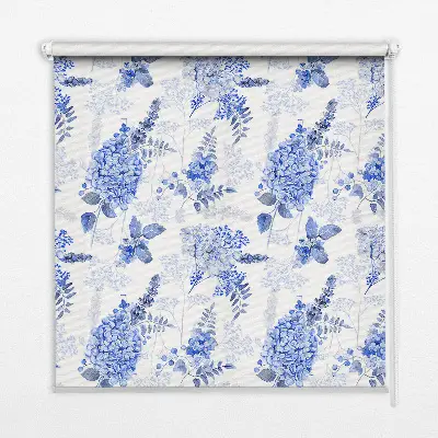Fenster rollo Blaue Blumen