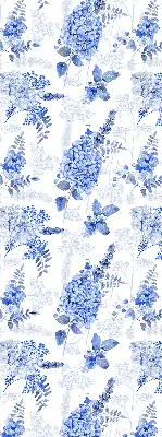 Fenster rollo Blaue Blumen
