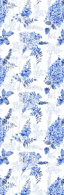 Fenster rollo Blaue Blumen