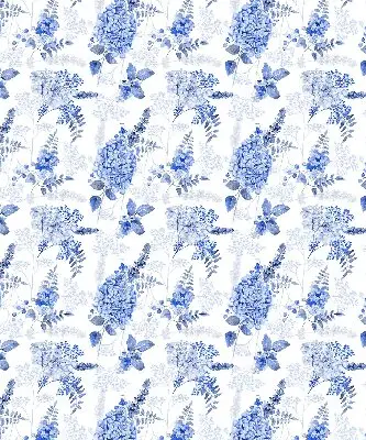 Fenster rollo Blaue Blumen