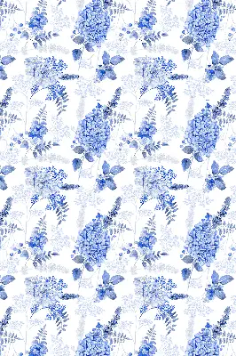 Fenster rollo Blaue Blumen