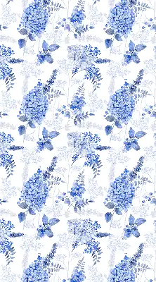 Fenster rollo Blaue Blumen