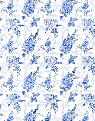Fenster rollo Blaue Blumen