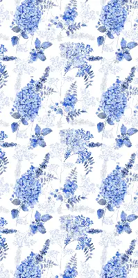 Fenster rollo Blaue Blumen
