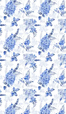 Fenster rollo Blaue Blumen