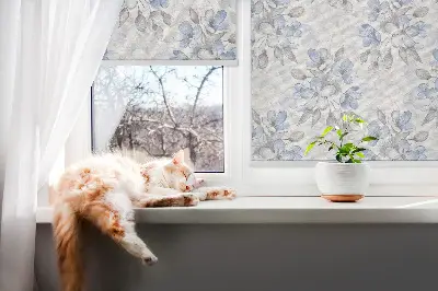 Rollo lichtundurchlässig Blumen
