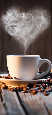 Fenster rollo Eine Tasse Kaffee