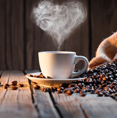 Fenster rollo Eine Tasse Kaffee