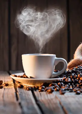 Fenster rollo Eine Tasse Kaffee