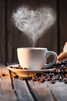 Fenster rollo Eine Tasse Kaffee