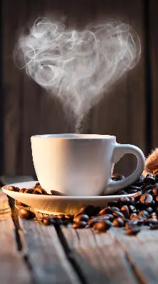Fenster rollo Eine Tasse Kaffee
