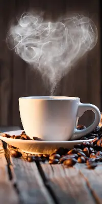Fenster rollo Eine Tasse Kaffee