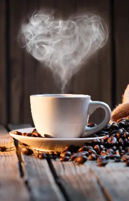 Fenster rollo Eine Tasse Kaffee