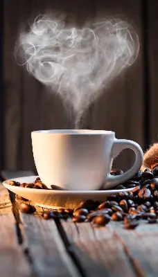 Fenster rollo Eine Tasse Kaffee
