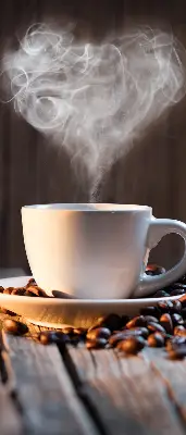 Fenster rollo Eine Tasse Kaffee