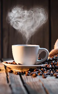 Fenster rollo Eine Tasse Kaffee