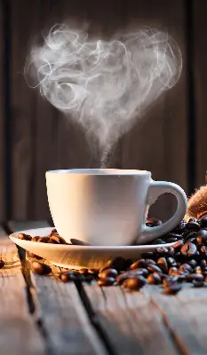 Fenster rollo Eine Tasse Kaffee