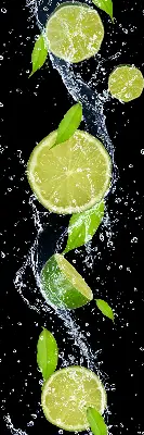 Verdunkelungsrollo Kalk fällt ins Wasser