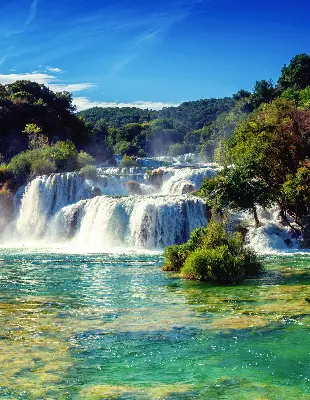 Verdunkelungsrollo Wasserfall