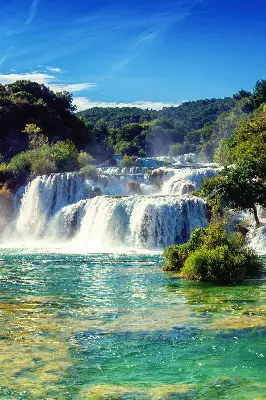 Verdunkelungsrollo Wasserfall