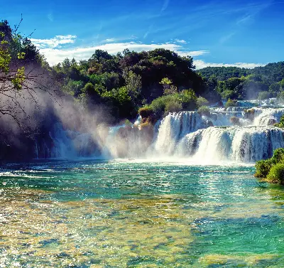 Verdunkelungsrollo Wasserfall
