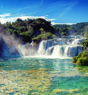 Verdunkelungsrollo Wasserfall