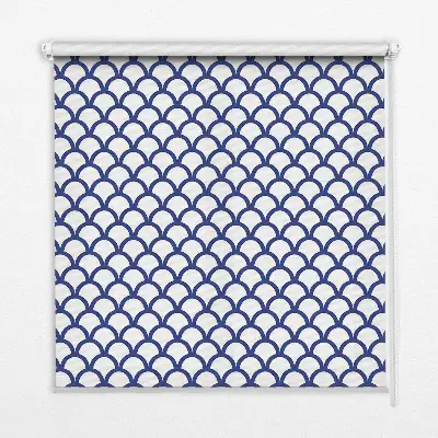 Fenster rollo Blaue Schuppen
