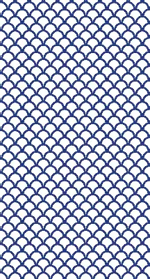 Fenster rollo Blaue Schuppen