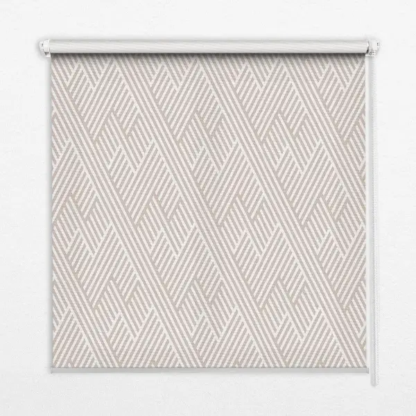 Verdunkelungsrollo Beige Streifen