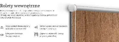 Rollo lichtundurchlässig Holz