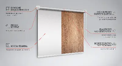 Rollo lichtundurchlässig Holz