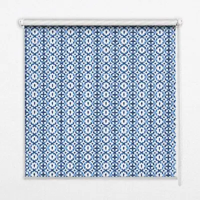 Fenster rollo Blaue Formen